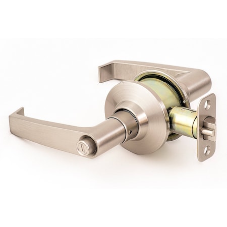 Sure-Loc Hardware Sure-Loc Hardware Cedar Privacy Lever with Return Satin Nickel CD102-HC 15